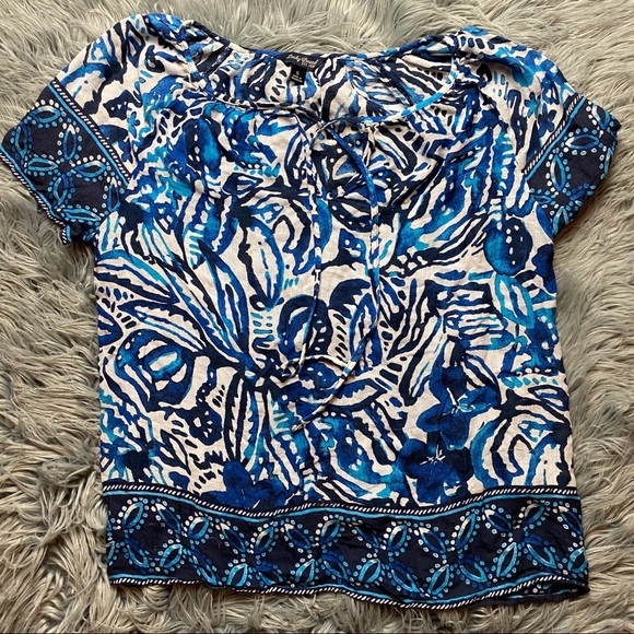 Lucky Brand Tops - Lucky Brand Floral Short Sleeve Top